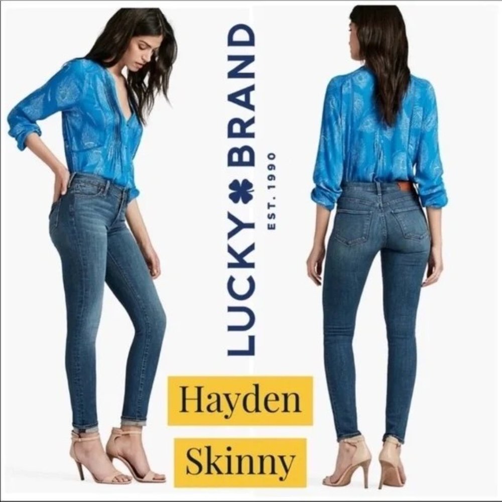 Lucky Brand Hayden Mid Rise Skinny Jeans 4 27